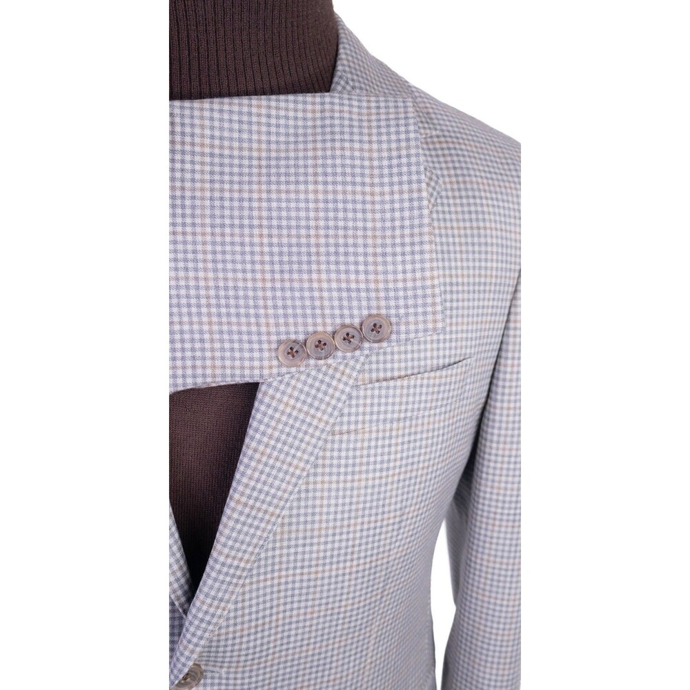 Bonobos Blazer Size 38S Plaid Standar Fit Sport Coat Jacket Blazer Wool Check - Picture 6 of 13